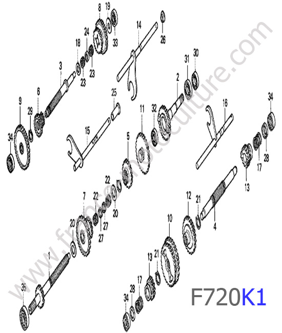 Transmission HONDA F720K1