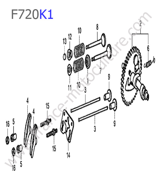 Arbre cames HONDA F720K1