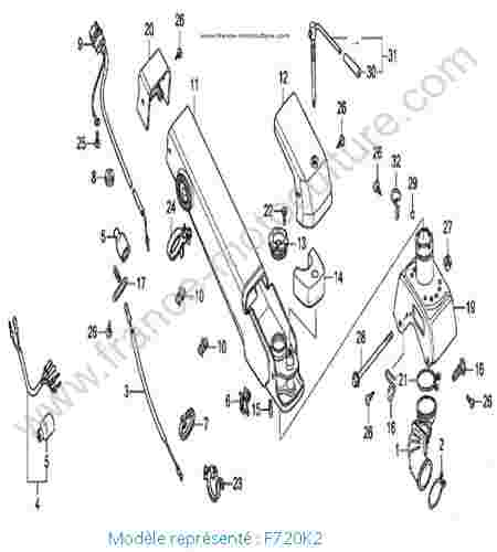 HONDA - F720K2 : Support guidon - K2