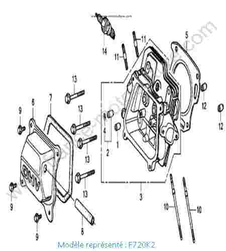 HONDA - F720K2 : Culasse - K2