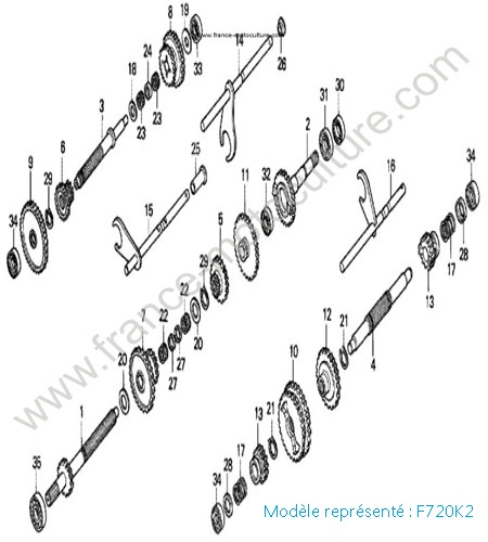 Transmission - K2 HONDA F720K2