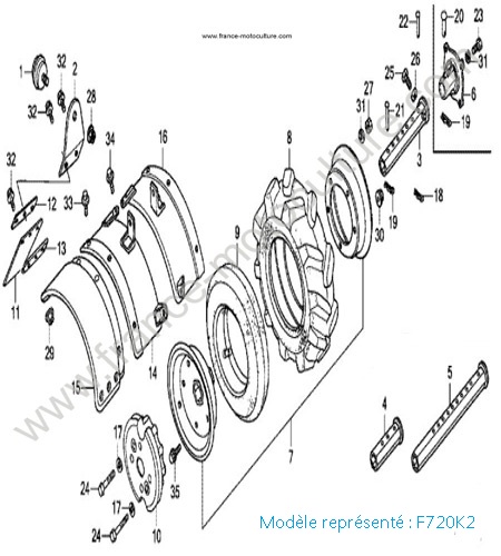 Carters roues - K2 HONDA F720K2