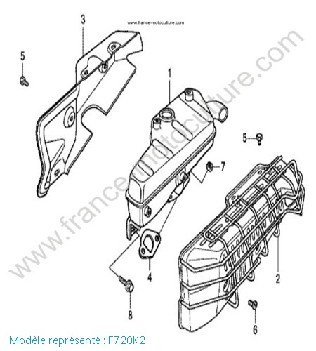 Silencieux - K2 HONDA F720K2