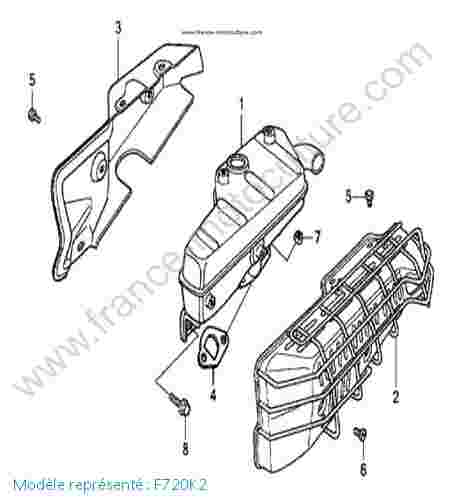 HONDA - F720K2 : Silencieux - K2