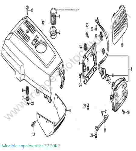 HONDA - F720K2 : Carter phare - K2