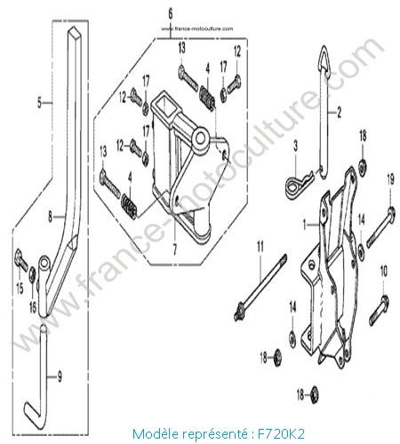 Attelage - K2 HONDA F720K2