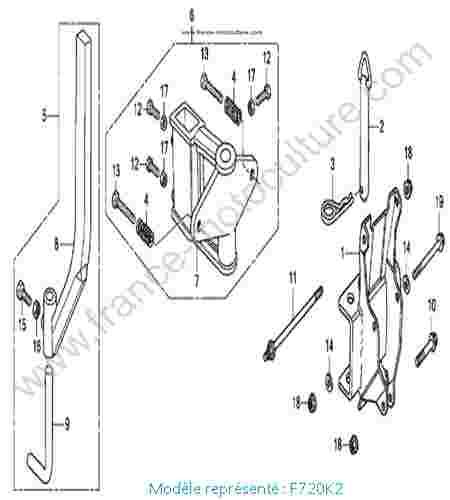HONDA - F720K2 : Attelage - K2