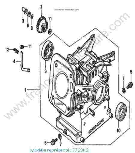 HONDA - F720K2 : Bloc moteur - K2