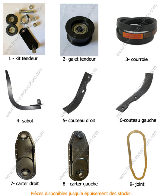 Pièces rotavator 2 HONDA F720K2