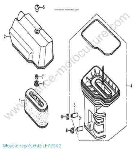 HONDA - F720K2 : Filtre a air - K2