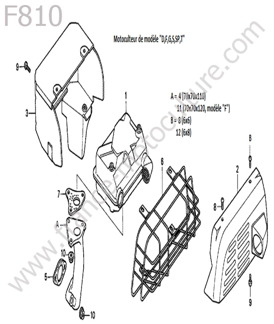 Echappement HONDA F810