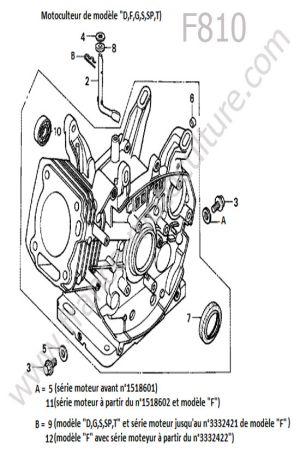 HONDA - F810 : Bloc moteur