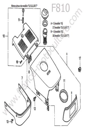 HONDA - F810 : Capot