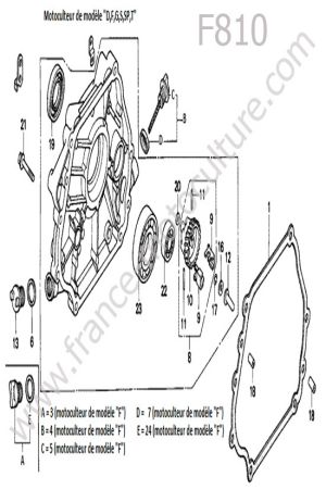 HONDA - F810 : Carter inferieur