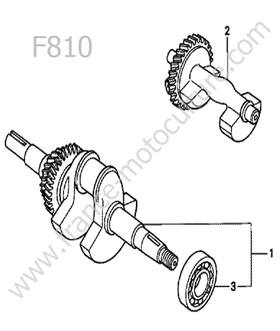 Vilebrequin HONDA F810