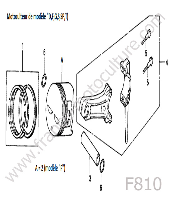 Piston HONDA F810