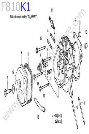 HONDA - F810K1 : Culasse
