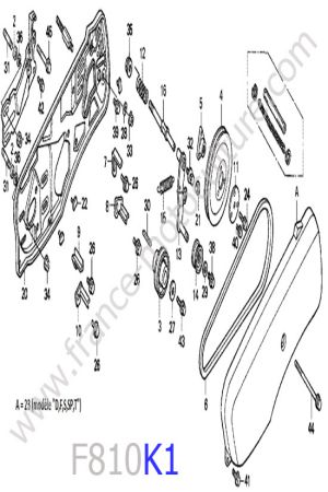 HONDA - F810K1 : Carter / courroie