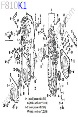 HONDA - F810K1 : Carters transmission