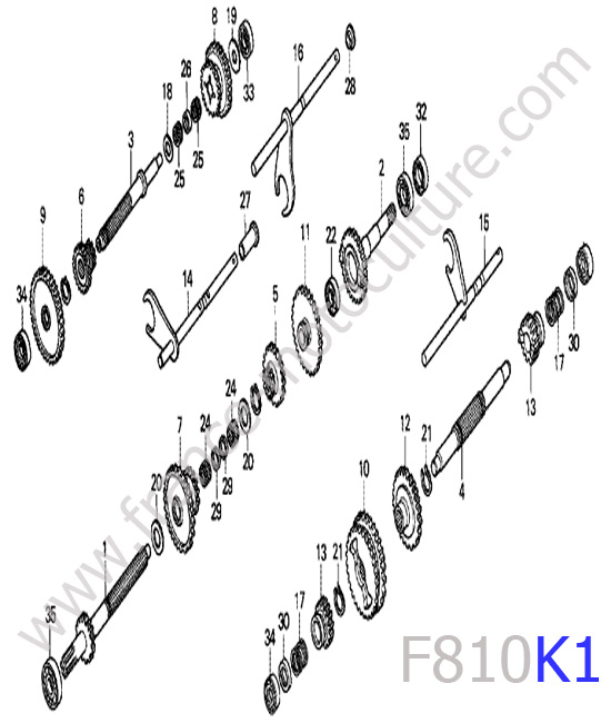 Transmission HONDA F810K1