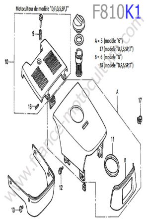 HONDA - F810K1 : Capot