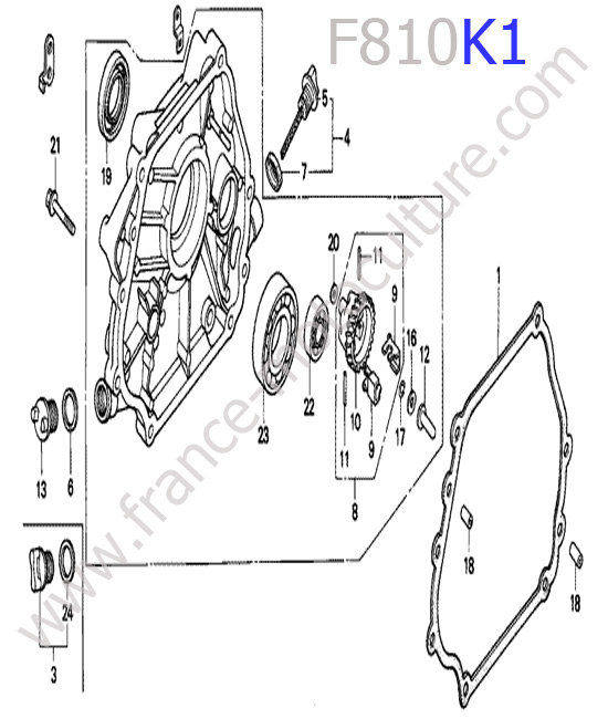 Carter inferieur HONDA F810K1