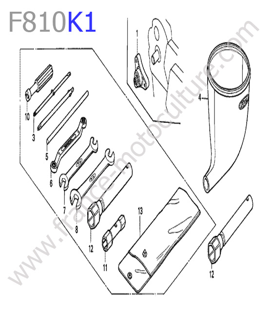 Accessoires HONDA F810K1
