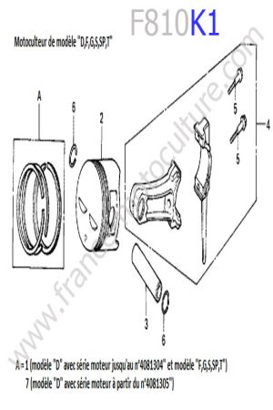 HONDA - F810K1 : Piston