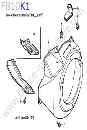 HONDA - F810K1 : Carter lanceur