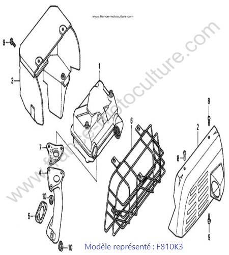 Silencieux - K3 HONDA F810K3