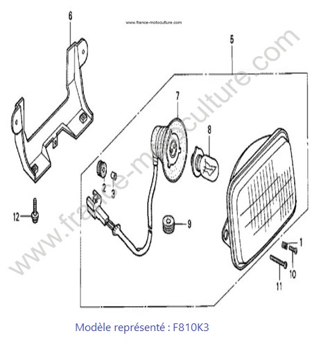 Phare - K3 HONDA F810K3
