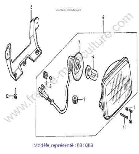 HONDA - F810K3 : Phare - K3