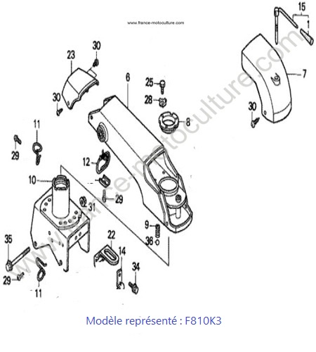 Colonne - K3 HONDA F810K3