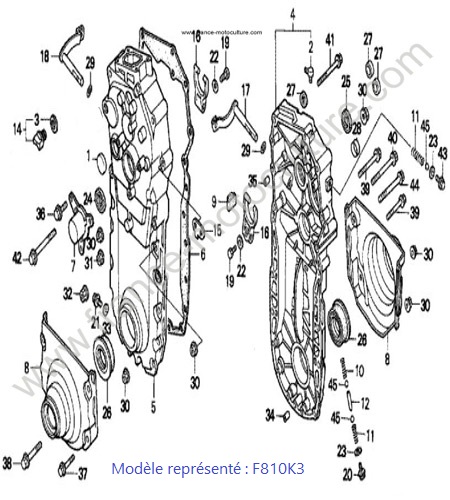 Carter transmission - K3 HONDA F810K3