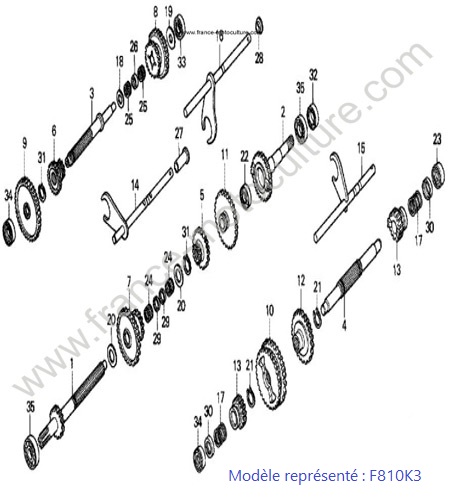 Transmission - K3 HONDA F810K3