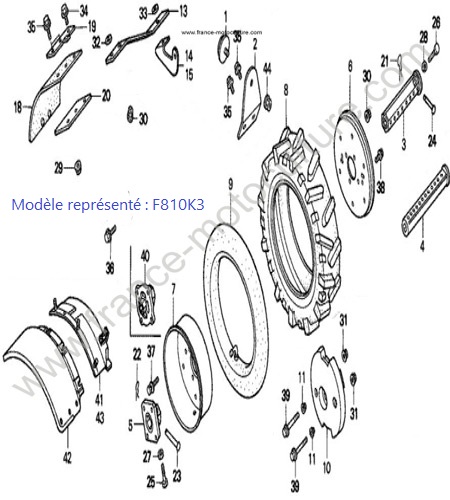Roue - K3 HONDA F810K3