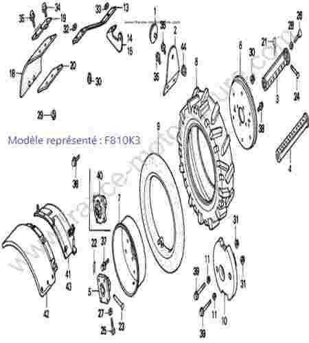 HONDA - F810K3 : Roue - K3