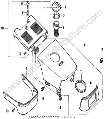 Capot - K3 HONDA F810K3