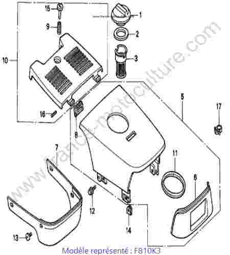 HONDA - F810K3 : Capot - K3