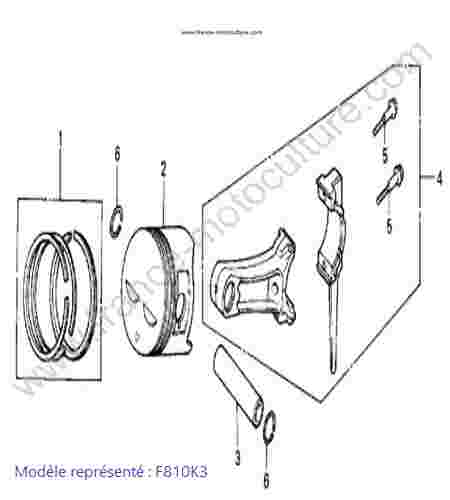 HONDA - F810K3 : Bielle piston - K3
