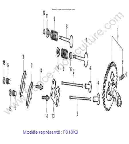 HONDA - F810K3 : Arbre cames/soupapes - K3