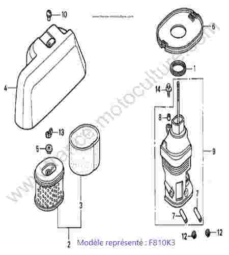 HONDA - F810K3 : Filtre a air - K3