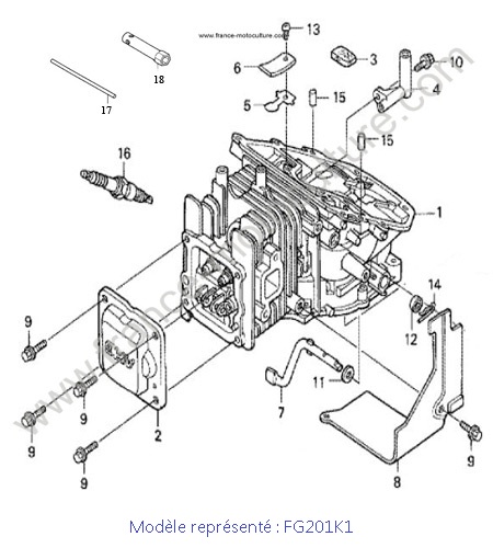 Bloc moteur - K1 HONDA FG201