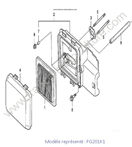 Filtre a air - K1 HONDA FG201