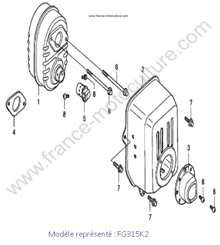 Pot echappement - K2 HONDA FG315