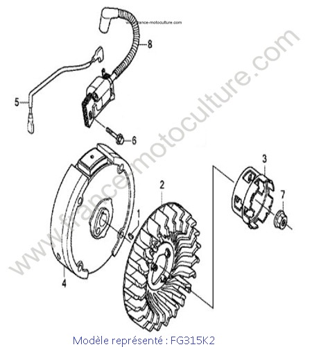 Volant moteur 2 - K2 HONDA FG315