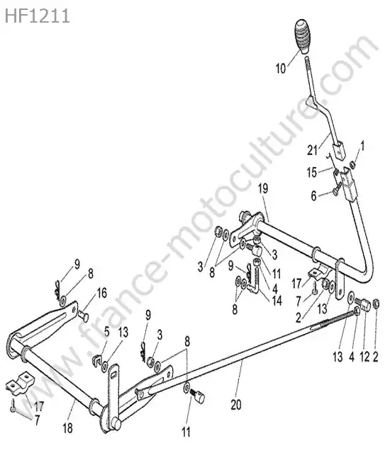 Levage plateau coupe HONDA HF1211