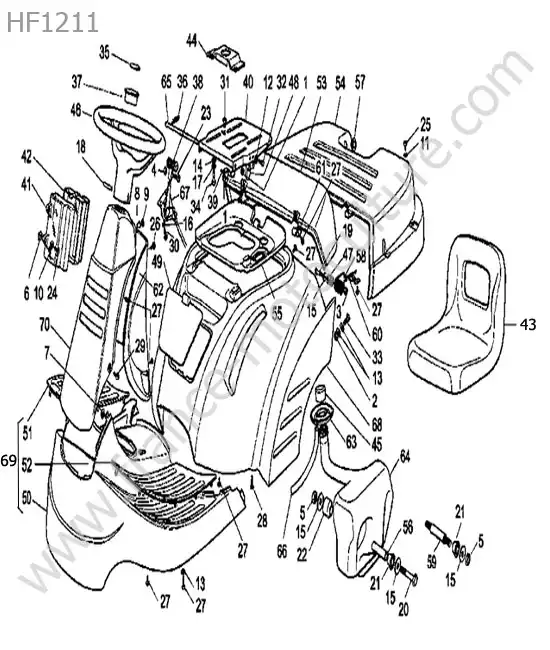Carrosserie HONDA HF1211