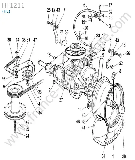 Courroie avancement (he) HONDA HF1211