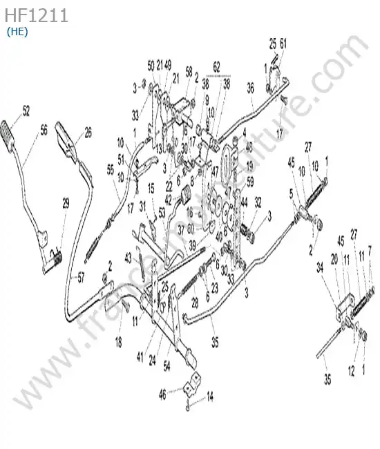 Commande (he) HONDA HF1211